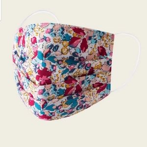 Floral Print Cotton Face Mask